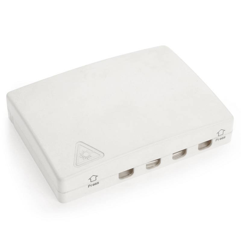 Cheap price Conductor Opgw - 1-4 Core Wall Mount Fiber Distribution Box / FTTH Distribution Terminal Box – Qualfiber detail pictures