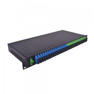 1U Rack Mount FWDM fiber optic patch panel optical fiber FWDM Chassis