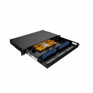 Fiber Optic Patch Panel 1U for SC LC ST Customized Interfaces