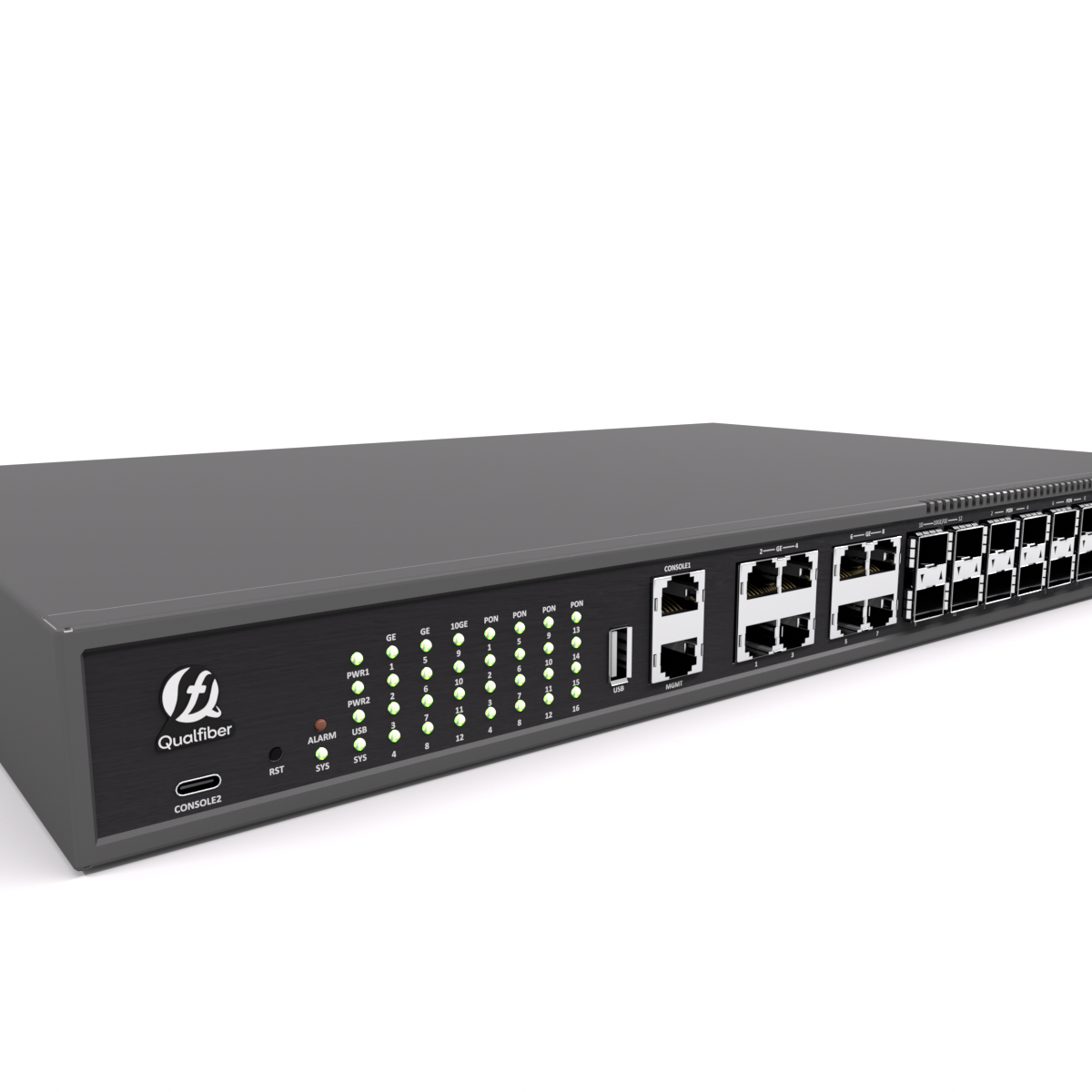 High Quality Fo Cable Outdoor - New Version GPON OLT 16 Ports – Qualfiber detail pictures