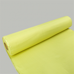 Aramid gewéckelt Stoff an héichstäerkt Flam-retardant Aramid Tuch fir Bréck Verstäerkung